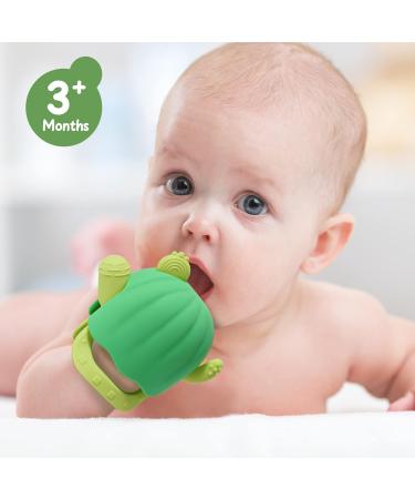 2 Pack Teething Baby Teether Mittens for 0-12 Months - BPA Free Cactus Teething Toys, Anti-Drop & Detachable Silicone Chew Toys for Infant Sucking Needs Relief (Green+Yellow) - Buy Online on GoSupps.com