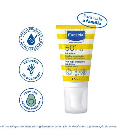 Mustela Very High Protection SPF 50+ Sun Lotion for The Face 40 ml - Buy Online on GoSupps.com