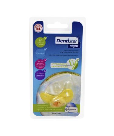 Buy Baby Nova Silicone Dentistar Night Pacifier - Glows in the Dark Size 2 for First Tooth - Luminous Baby Soother - Buy Online on GoSupps.com