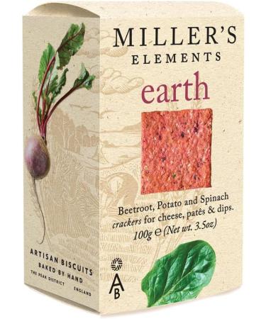Miller's Earth Artisan Biscuits Potato Beetroot & Spinach Crackers 100g Pack of 6 - Buy Online on GoSupps.com