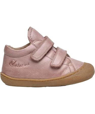 Naturino Cocoon VL Leather First-Steps Shoes - Pink (Size 3.5 UK) - Buy Online on GoSupps.com