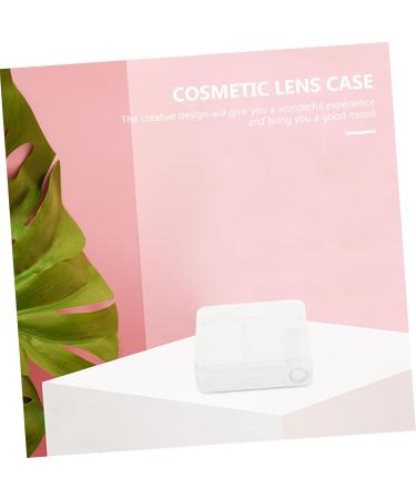 HOMSFOU 4pcs Colored Contact Lenses Set with Travel Case & Invisible Makeup Mirror - Ideal for International Shipping - Buy Online on GoSupps.com