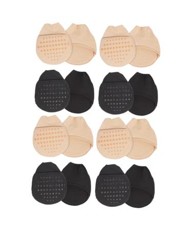 FRCOLOR 8 Pairs Forefoot Socks High Heel Boots for Women High Heel Socks for Women Womens Socks Forefoot Cushions Low Cut Socks High Heel Sandals for Women Summer Cotton Front Pad