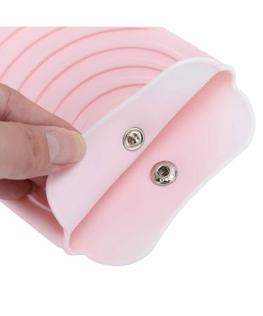 Silicone Heat Resistant Mat - 2pcs Non-Slip Pouch for Hair Straightener - Travel-Friendly Pink Hair Styling Cover - Buy Online on GoSupps.com