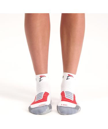 Gladiator Sports Compression Socks - Premium Comfort for Athletes | Available in White & Black - Buy Online on GoSupps.com