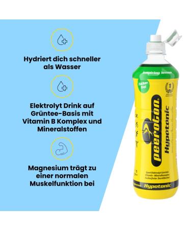 Peeroton Hypotonic Lemon Drink 6x750ml Tray - Hydration & Energy Boost - International Shipping - Buy Online on GoSupps.com