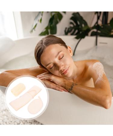 Healvian Natural Loofah Exfoliating Back Scrubber Set - Deep Clean Shower Sponge for Men & Women | Bathing Towel & Body Scrubbers - Buy Online on GoSupps.com