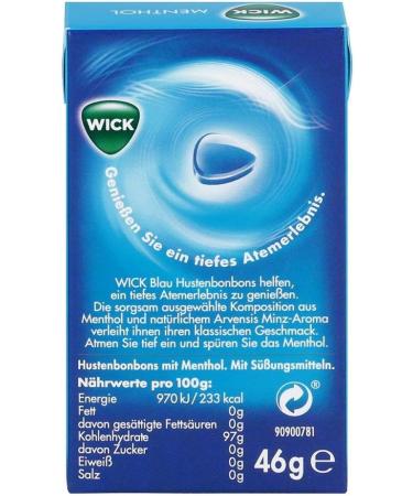 Wick Blue Menthol Candy - Sugar-Free Refreshing Treats | International Shipping Available - Buy Online on GoSupps.com