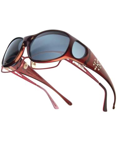 Jonathan Paul ELEMENT Overglasses - M - Oval Claret - Red