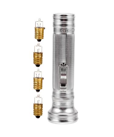 Angoily Old-Fashioned Flashlight Led Big Flashlights Searchlight Torch Gifts Old Style Flashlight Portable Outdoor Flashlight Vintage Photo Prop Decorations No Battery