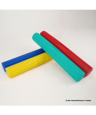 DMOOSE Flex Tennis Elbow Bowling Rod - Physiotherapy Equipment for Injury Recovery Grip Improvement Resistance Training - Ideal for Golfers | Blue Green Red - Buy Online on GoSupps.com