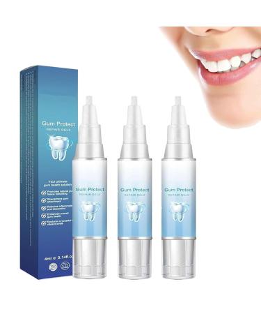 Gums therapy gel 3 pieces gum shield therapy gel teeth whitening essence tooth whitening pin essence tooth whitening tooth whitening gel suitable for sensitive teeth