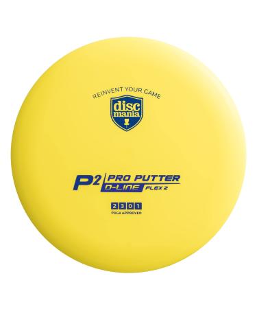 Discmania D-line P2 Flex 2 Disc Golf Putter 173-176g (Colors May Vary)