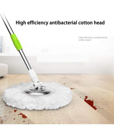 3 Pack Microfiber Spin Mop Head Replacement - Easy Cleaning Refills - Round Shape Standard Size - White - Buy Online on GoSupps.com