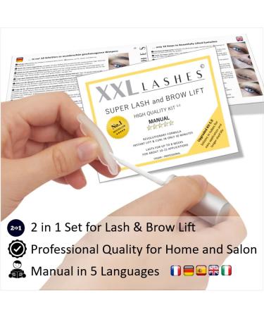 XXL Lashes Super Lash & Brow Lift Set 6.0 - Eyelash Lifting Permanent Wave & Eyebrow Lamination | 56-Piece Kit with 20 Air-Protected Sows for Long-Lasting Results - Buy Online on GoSupps.com