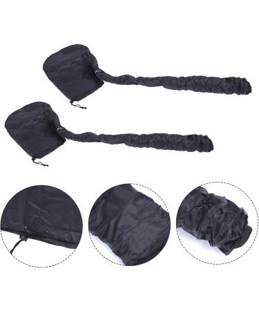 AUTSUPPL 2pcs Dry Hair Cap Hair Caps Conditioning Cap Delicate Hats Practical Hats Black 190t - Buy Online on GoSupps.com