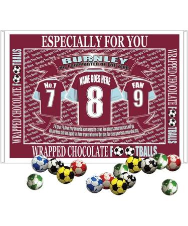 Burnley Football Shirt Personalised Gift Boxed Sweets - Buy Online on GoSupps.com