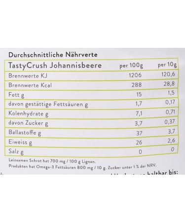 Elixi Linseed & Currant Low Carb Snack 300g - Protein & Omega 3 Boost Natural Fiber Breakfast Meal Tasty Linseed Powder - Buy Online on GoSupps.com