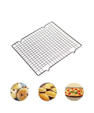 Nonstick Metal Cake Cooling Rack Sheet Rust Proof Rack Grid Net Baking Tools Thick Wire Grid 10x11.
