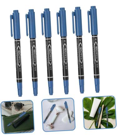 WOONEKY 6pcs Eyebrow Pen Eyebrow Tattoos Pen Pen Tool Surgery Pen Pen Plastic 13.9x1.8cm Blue - Buy Online on GoSupps.com