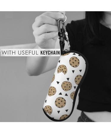 OPSREY Delicious Sweet Ramen printed Glasses Case Portable Zip Storage Case Neutral Sunglasses Soft Case Cookies Food Chip Biscuits One Size - Buy Online on GoSupps.com