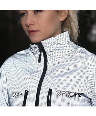 Proviz Women's Reflect 360+ Jacket - Silver-Grey | High Visibility Waterproof Ideal for Cycling & Running | International Shipping Available - Buy Online on GoSupps.com