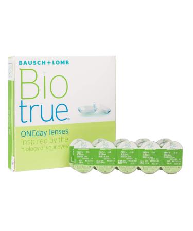 Bausch and Lomb Biotrue Oneday daily lenses spherical contact lenses soft 90 pieces BC 8.6 mm / dia 14.2 / -7 Dioptria -7.0 Dioptria 8.6 millimeters 14.2 millimeters 90