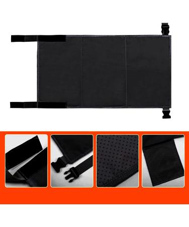 Perfeclan Portable Children Aircraft Footrest | Toddler Leg Support Hammock Travel Accessory for Airplane Seats - Black 79cm x 44cm - Buy Online on GoSupps.com