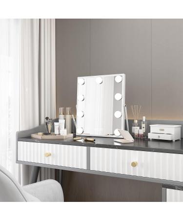 CASSILANDO Hollywood Vanity Mirror with Lights - 9 LED Bulbs, 3 Color Modes, Smart Touch Control - Buy Online on GoSupps.com