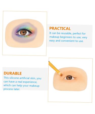 Balacoo 1 Set Makeup Practice Skin Eyeshadow Simulated Eye Makeup Skin Makeup Skin Mold Silicone Board Blank - Buy Online on GoSupps.com