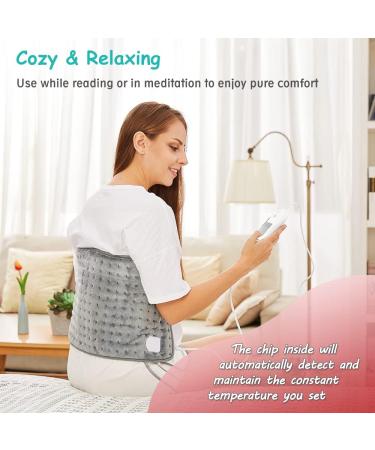 Mia&Coco XL Electric Heating Pad for Back Pain - 3 Heat Levels - Auto Shut Off - XL King Size 12x24 - Dry Heat - 100% Polyester - Buy Online on GoSupps.com