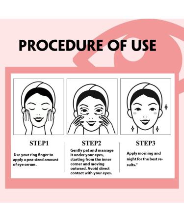 3PCS Pink Peptide Eye Cream for Women Reduces Dark Circles & Wrinkles Lifting and Firming Deep Moisturizing - Buy Online on GoSupps.com