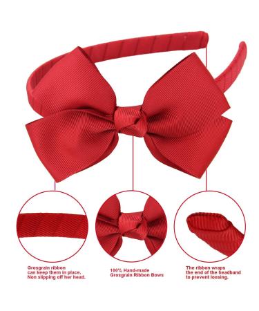 7Rainbows Fashion Red Bow Headband for Girls Toddlers - Cute and Stylish Accessory - Buy Online on GoSupps.com