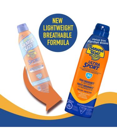 Banana Boat Ultra Sport Sunscreen Spray NEW FORMULA Spf 30 Value Size 226g - Buy Online on GoSupps.com