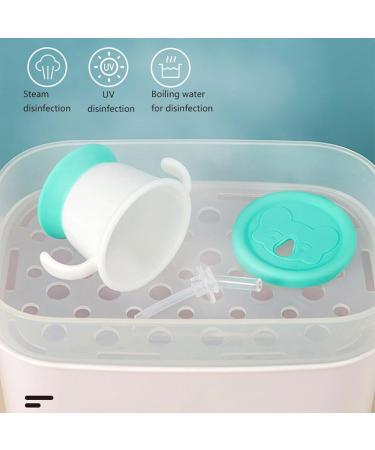 Silicone Cup Baby Straw Cup Kid Cups Spoutless Cup with 2 Handles Leak Proof Training Cup Drinking Cup - Buy Online on GoSupps.com