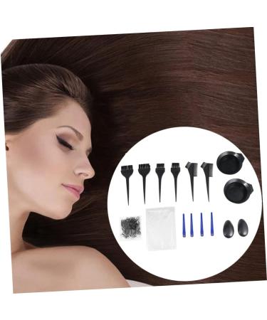 Angoily 1 Set Dye Mixing Bowl Hair Dyeing Kit Highlight Hair Brush Tool Hair Dyeing Brush Hair Tint Bowl Balayage Brush Disposable Barber Apron Hair Dye Bowl Household - Buy Online on GoSupps.com