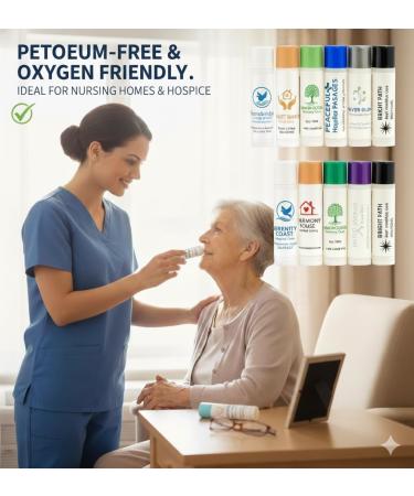 Custom Lip Balm 100 Pack Petroleum-Free | Personalized Labels for Nursing Homes Senior Living & Hospice | Unflavored | Healthcare Facility Promotional Gifts | Made in USA - Buy Online on GoSupps.com