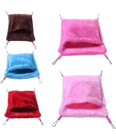 Parrot Cage Hamster House Rat Bed Rat Hammocks For Cage Hamster Cage Accessories Bird House Squirrel Sleeping Bag Rat Hammocks Ferret Hammocks brown l Brown L - Buy Online on GoSupps.com
