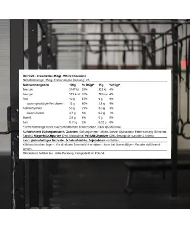 OstroVit Creametto White Chocolate (350g) - Premium Protein Spread | Buy Online for International Shipping - Buy Online on GoSupps.com