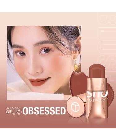 6 Colors Lipstick Glow Colour Bounce Blush Stick 3-In-1 Tint Buildable Waterproof Lightweight Blush Stick Cream Blends Perfectly Onto Skin Dainty For Eyes Lips & Cheeks Versatile Use (#05 Obsessed) - Buy Online on GoSupps.com