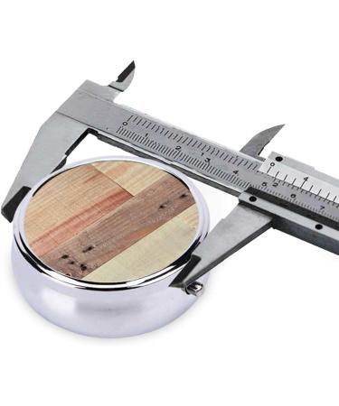Rustic Wood Background Round Pill Box | Portable Mini Pill Organizer with 3 Compartments - Ideal for Pocket & Purse - Buy Online on GoSupps.com