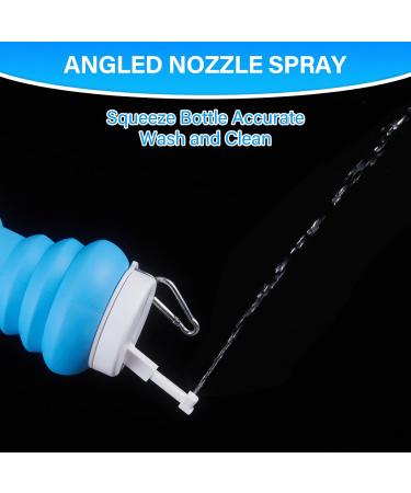 Portable Bidet 600ml - Collapsible & Expandable for Travel Camping & Hygiene - Ideal for Pregnancy Postpartum Baby Care Elderly & Muslims - Blue - Buy Online on GoSupps.com