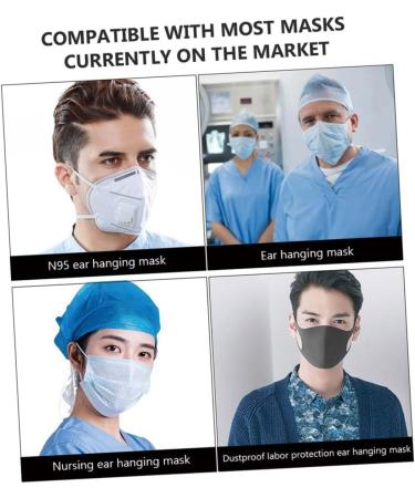 Aokwawaliy Glass Dip Pins with White Gliders - 10 Adjustable Nylon Mask Rope Button Extensions for Yeezy White Masks - Buy Online on GoSupps.com