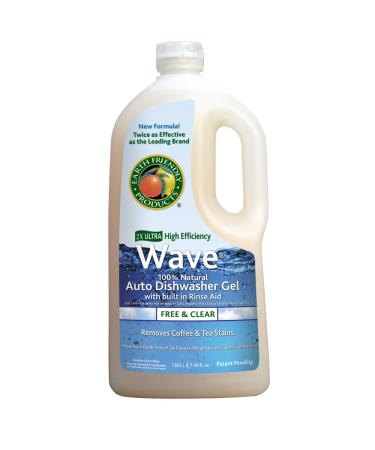 Earth Friendly Products Proline PL9754/08 Wave Gel Free and Clear Detergent with Rinse Aid 40oz Handle Bottles For Automatic Dishwashing Machinery (Case of 8)