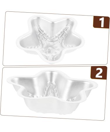 Zerodeko 4pcs Rolls Baking Tool Mold Cake Mold Muffin Mould Cheese Tray Metal Jelly Mold Mousse Non Stick 14X14X4CMx4pcs Silverx4pcs - Buy Online on GoSupps.com