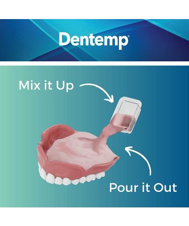 Dentemp Denture Reline Kit - Pack of 2 - Advanced Formula for Tightening Upper & Lower Dentures - Buy Online on GoSupps.com
