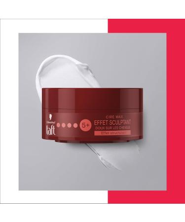 Schwarzkopf - Taft - Cire Wax - Men's Hair Wax - Sculpting Effect - Strong Hold - Long Lasting - 24h Hold - Hair Styling - 75 ml Jar - Buy Online on GoSupps.com