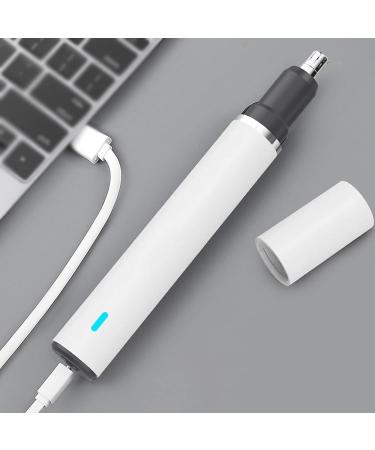 OUSIKA Men's Nose Hair Trimmer - Waterproof Electric Trimmer for Eyebrows & Sideburns - Eco-Friendly Travel Device (White - Buy Online on GoSupps.com