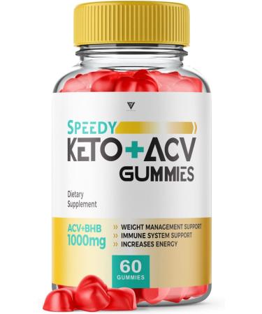 Speedy Keto ACV Gummies for Weight Loss Speedy Keto Plus ACV Gummies Shark ACV Tank Oprah Winfrey - Speedy Keto Speed Keto + ACV Rapid Ketosis Ketones Apple Cider Vinegar B12 Folate (60 Gummies)