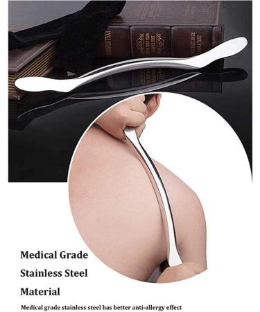 Premium Stainless Steel Gua Sha Tools | IASTM Muscle Scraper for Physiotherapy & Massage | Long Rod for Back Legs Shoulder & Arm - Buy Online on GoSupps.com